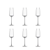 Set mit 6 Sektgläsern Flûte, Verkostungsgläser für Küche & Bar, 250 ml, Siesta Aktion