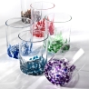 6er Set Wassergläser 10 cm aus gefärbtem Glas für Tisch und Küche Venise Kosten