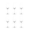 6er-Set Champagner- und Schaumweingläser, Verkostungsgläser aus Glas, 250 ml, Modell Shanghai Aktion