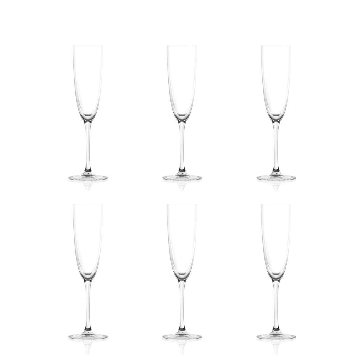 6er-Set Sektflöten 165ml Glas Tokyo Temptation Aktion