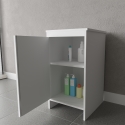 Multifunktionales Badezimmer- und Waschraummöbel aus PVC 45x50 mit Tür Negrari FB9006K Rabatte