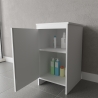 Multifunktionales Badezimmer- und Waschraummöbel aus PVC 45x50 mit Tür Negrari FB9006K Rabatte