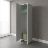 Weiße PVC-Waschsäulen-Schrank mit Tür D8FC9006K Negrari Sales