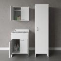Negrari Waschraum-Set COMP 6 mit Hängeschrank, Waschbecken und Hochschrank Verkauf