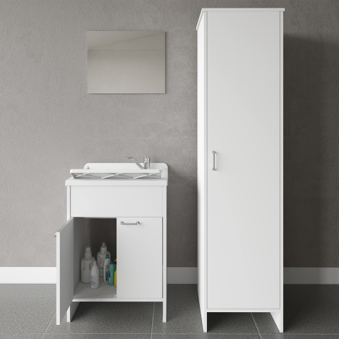 Negrari Waschtisch-Set mit Spiegel und Waschschrank COMP 8 Aktion