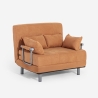 Sesselbett aus Stoff klappbar und platzsparend Deborah Twin Class 