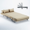 Deborah Twin 1,5-Sitzer Stoff Schlafsessel Schlafsofa klappbar 