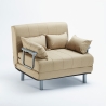 Deborah Twin 1,5-Sitzer Stoff Schlafsessel Schlafsofa klappbar 