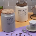 Graue Kaffeedose mit Bambusdeckel 0,8L Victionary E Verkauf
