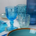 Set aus 6 Syrah-Weingläsern 265 ml mit Arabesken-Dekor aus Glas Verkauf