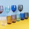 6er-Set Wassergläser 240 ml aus Glas mit Struktur Shiraz Verkauf