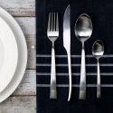 24-teiliges Besteckset aus Edelstahl, mattes Finish Park Avenue Lagerbestand