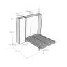 Vertikales Schrankbett 160x190 cm Kentaro Modell