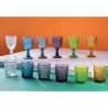 Set mit 6 farbigen Gläsern 210ml mit strukturierter Oberfläche New Mexico Angebot