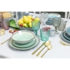 Set aus 6 Wassergläsern 350ml mit geprägter Oberfläche im Geometrie-Design 
