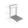 Französisches Schrankbett 140x190 mit Klapphängeschrank Kentaro Sales