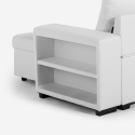 Schlafsofa 3 Plätze mit USB-C Staufach Buchregal Civis 