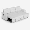 Schlafsofa 3 Plätze mit USB-C Staufach Buchregal Civis 