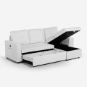 Schlafsofa 3 Plätze mit USB-C Staufach Buchregal Civis 
