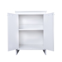 Waschbeckenschrank für Badezimmer und Waschraum, Weiß, aus PVC, mit 2 Türen, FB9002K Negari Angebot