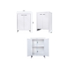 Waschbeckenschrank für Badezimmer und Waschraum, Weiß, aus PVC, mit 2 Türen, FB9002K Negari Katalog