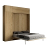Schrankbett Doppelbett 160x190cm mit Regal und Hängeschränken Kentaro Lagerbestand