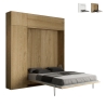 Schrankbett Doppelbett 160x190cm mit Regal und Hängeschränken Kentaro Rabatte