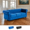 Sofa Chesterfield aus Samt 3-Sitzer im klassischen Vintage-Stil Norwich
 Aktion
