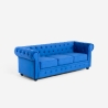 Sofa Chesterfield aus Samt 3-Sitzer im klassischen Vintage-Stil Norwich
 Angebot