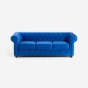 Sofa Chesterfield aus Samt 3-Sitzer im klassischen Vintage-Stil Norwich
 Verkauf