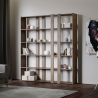 Wandregal mit 6 Regalböden, modernes Design, 178x36x204cm, Kato A Large Lagerbestand