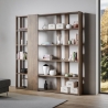 Büro- und Wohnzimmerregal im Design, beidseitig, mit 6 Ablagen 78x36x204 Kato D Lagerbestand