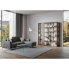Büro- und Wohnzimmerregal im Design, beidseitig, mit 6 Ablagen 78x36x204 Kato D Modell