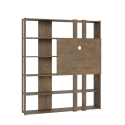 Moderne Bücherregal mit TV-Ständer, 6 Regalböden, 178x36x204, Kato L Rabatte