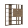 Moderne Bücherregal mit TV-Ständer, 6 Regalböden, 178x36x204, Kato L Rabatte