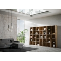Moderne Wandregal Wohnzimmer Design mit Fächern aus Walnussholz Trek 7 Angebot