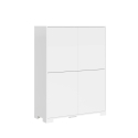 Hoher Mehrzweckschrank mit 4 Türen für Wohn- und Esszimmer, platzsparend 90x35x120 Lumina Rabatte