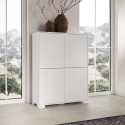 Hoher Mehrzweckschrank mit 4 Türen für Wohn- und Esszimmer, platzsparend 90x35x120 Lumina Verkauf