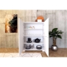 Hoher Mehrzweckschrank mit 4 Türen für Wohn- und Esszimmer, platzsparend 90x35x120 Lumina Lagerbestand