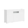 Moderne Design-Anrichte mit 3 Türen und Rauchglas 130x40x81 Riflesso Rabatte