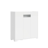 Hoher Schrank 3-türig, platzsparend 103x35x110, modernes Rauchglas, Riflesso Rabatte