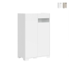 Moderner Highboard-Schrank 2-türig platzsparend 70x35x110 Riflesso Aktion