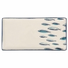 Set aus 6 rechteckigen Servierplatten aus Keramik 29x15cm Marechiaro Sales