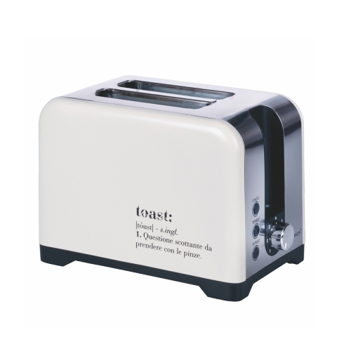 Elektrischer Toaster, 2 Scheiben, Industrial Design, Weiß, Victionary Aktion
