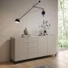 Moderne Design Anrichte mit 3 Türen und 4 Schubladen 174x40x84 Solaria Verkauf