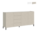 Moderne Design Anrichte mit 3 Türen und 4 Schubladen 174x40x84 Solaria Aktion
