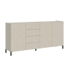 Moderne Design Anrichte mit 3 Türen und 4 Schubladen 174x40x84 Solaria Rabatte