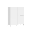 Hohe platzsparende Anrichte 4 Türen modernes minimalistisches Design 90x35x110 Solaria Rabatte