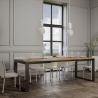 Ausziehbarer Tisch 18 Plätze im Industriedesign 90×180-440 Tecno Evolution Verkauf