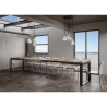 Ausziehbarer Tisch 18 Plätze im Industriedesign 90×180-440 Tecno Evolution Auswahl